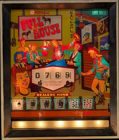 Full House / Top Hand backglass