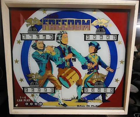 Freedom (EM) backglass