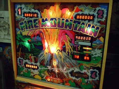 Fire Mountain backglass