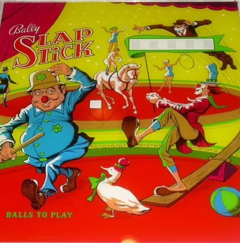 Slap Stick backglass