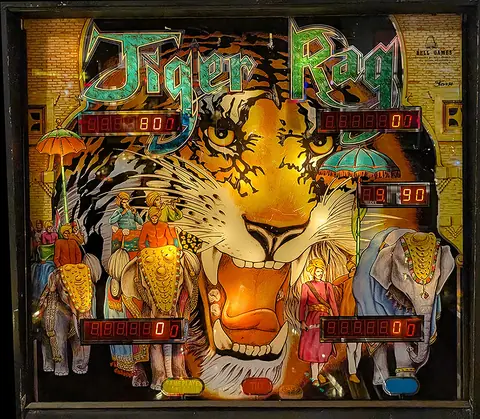 Tiger Rag backglass