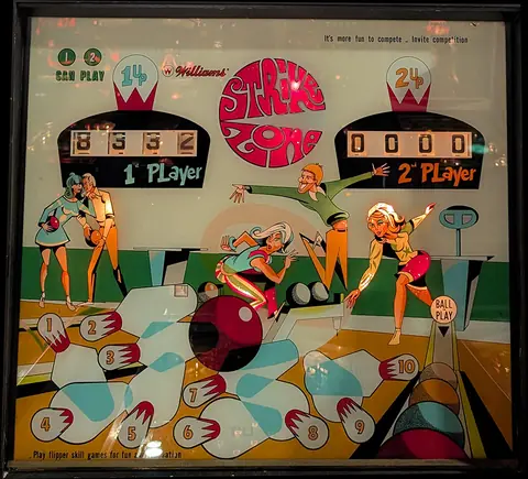 Strike Zone backglass