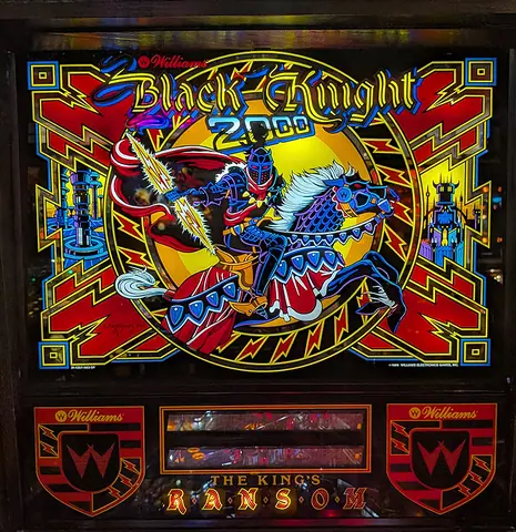 Black Knight 2000 backglass