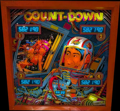 Count-Down / Space Walk backglass